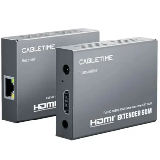Extensor HDMI a RED CABLETIME CP40G RJ45 Cat5e/6 60Hz