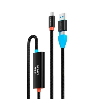 Capturador de Video CABLETIME CC19L USB a USB-C PD 4k 100W