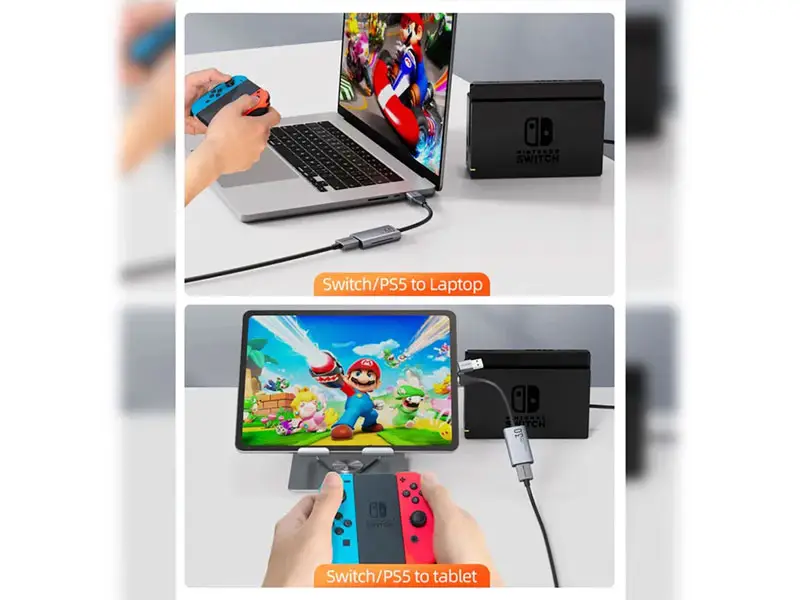 Capturador de Video CABLETIME CB65G HDMI hembra a USB-A USB-C macho 3.0 - Imagen 2