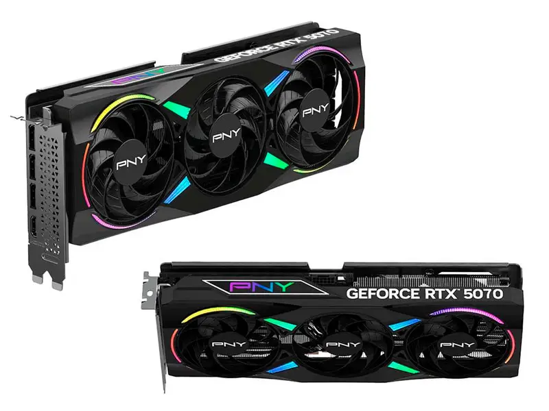 Tarjeta Grafica PNY NVIDIA GeForce RTX 5070 OC 12GB GDDR7 PCle 5.0 ARGB - Imagen 3