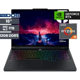 Laptop Gamer Lenovo Legion Pro 5 16″ AMD Ryzen 9 8945HX 32GB SSD1TB RTX 5060 8GB No incluye windows