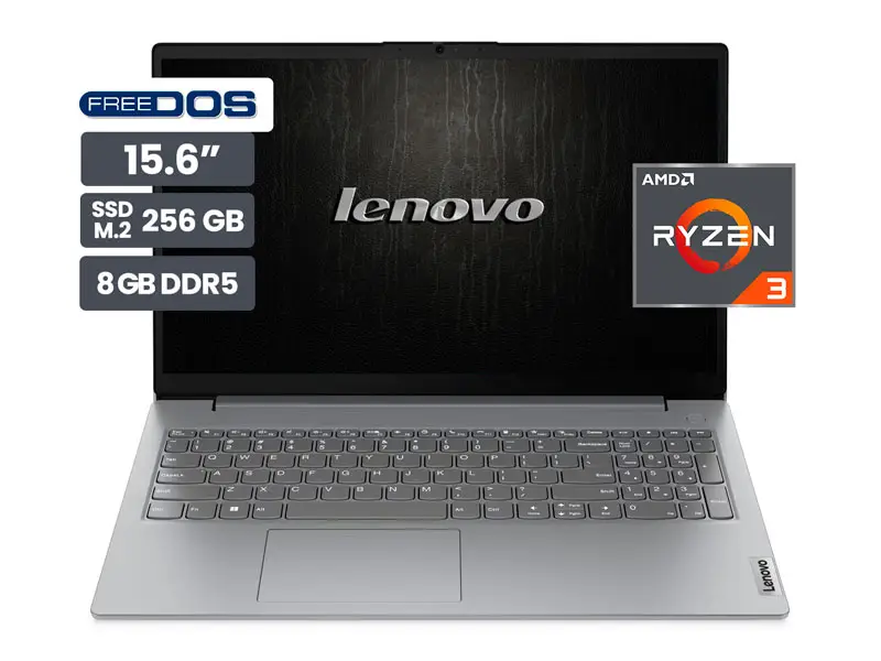 Laptop Lenovo V15 G4 15.6″ AMD Ryzen 3 7320U 8GB SSD256GB No incluye Windows