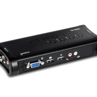 Switch KVM TRENDnet TK-409K 4-Port USB Kit with Audio (Incluye 4 juegos de cables)