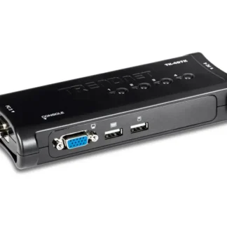 Switch KVM TRENDnet TK-407K 4 Puertos USB Kit (Incluye 4 juegos de cables)