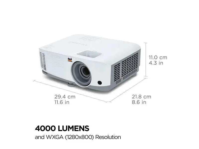 Proyector ViewSonic PA503W WXGA DLP 4000 Lumens VGA, HDMI - Imagen 2