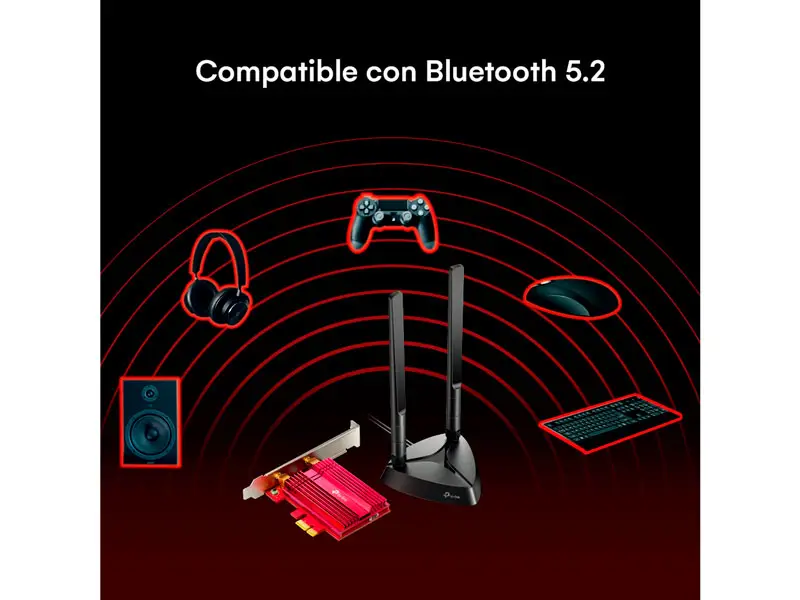 Tarjeta PCIe Wi-Fi 6 TP-Link Archer TX3000E AX3000 Bluetooth 5.0 Antena 5 dBi - Imagen 2