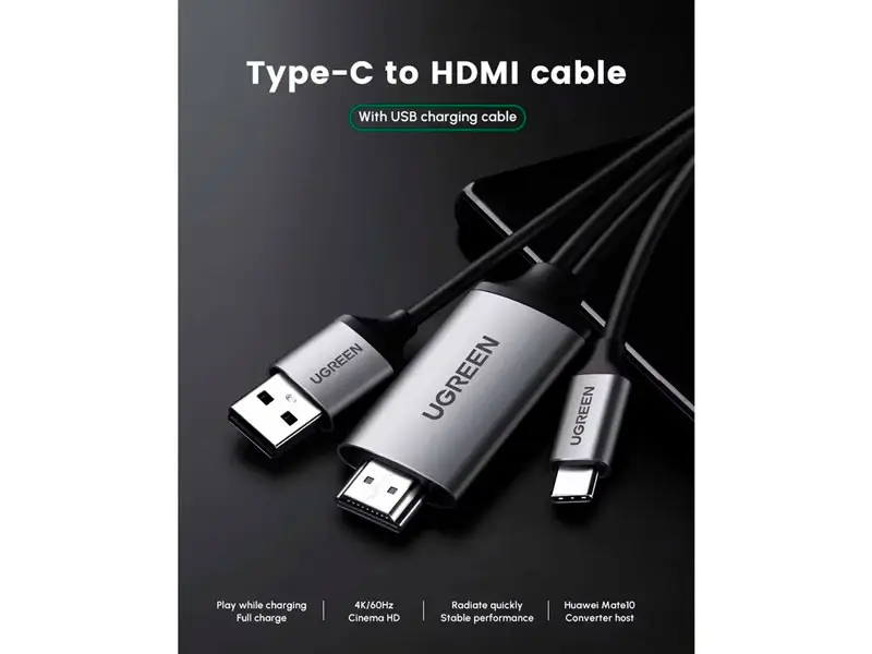 Adaptador USB a HDMI UGREEN CM151 Digital AV 1.5 m (50291) - Imagen 2