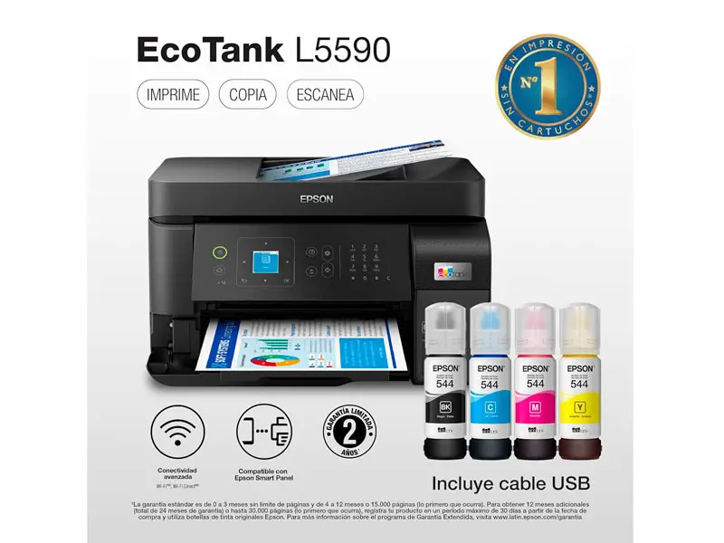 Impresora Multifuncional Epson EcoTank L5590 WiFi - Imagen 3