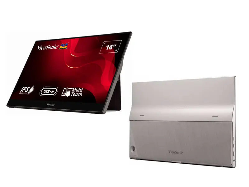 Monitor 15.6 VIEWSONIC Portatil TD1655 Touchscreen Full HD HDMI/USB/VGA - Imagen 3