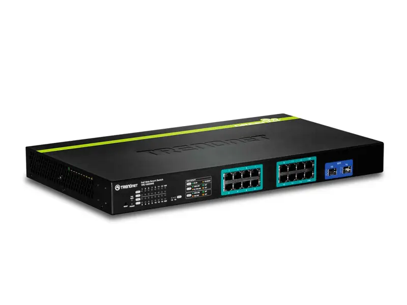Switch TRENDnet TPE-1620WS 16-Port Gigabit Web Smart PoE+ - Imagen 2