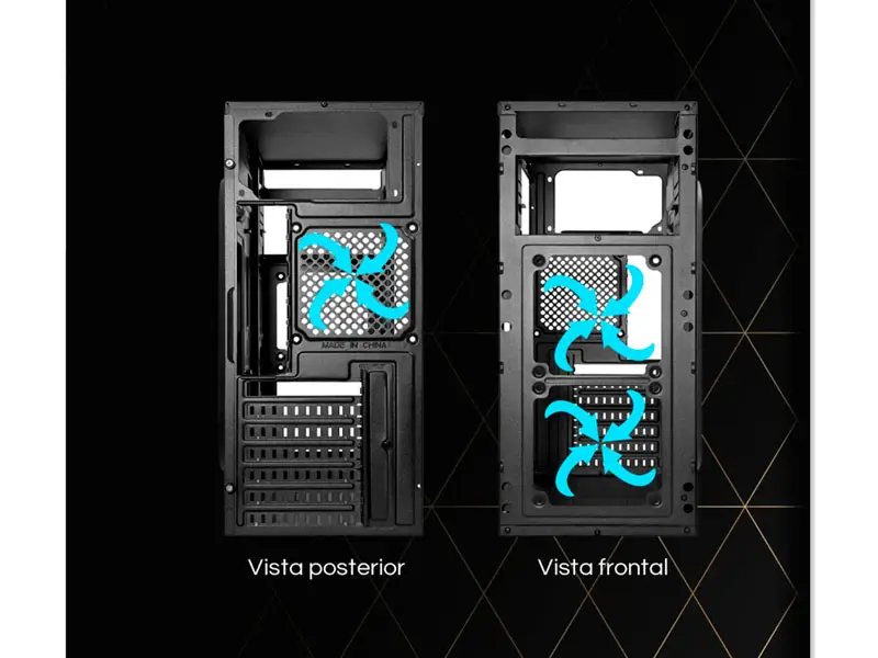 Case Antryx Elegant 630 + Fuente 350W Mid Tower USB3.0 - Imagen 3