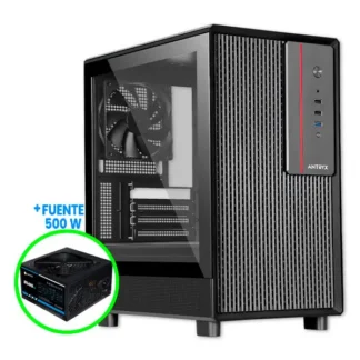 Case Antryx Xtreme Micro XM-410 + Fuente 500W Vidrio Templado