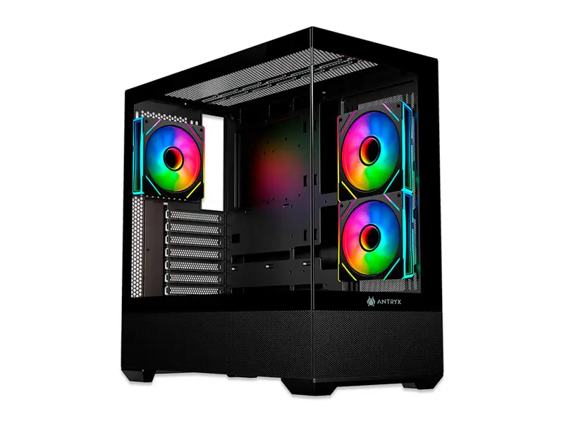 Case Antryx FX 740 ARGB FAN X3 USB TIPO-C BTF Negro