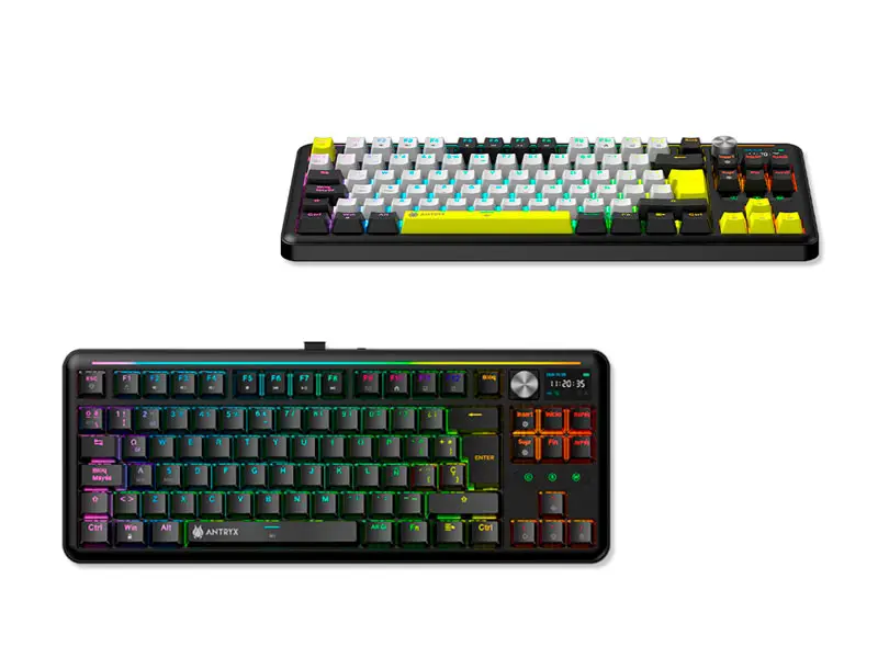 Teclado Gaming Antryx Mecanico TK-950 PRO Black & Blue Switch Gateron BT (ATK-950PKGBL-SP) - Imagen 2