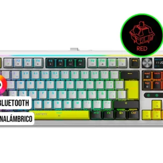 Teclado Gaming Antryx Mecanico TK-950 PRO White & Red Switch Gateron BT (ATK-950PWGRE-SP)