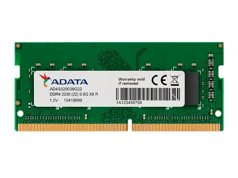 Memoria DDR4 ADATA 8GB 3200MHz SODIMM (AD4S32008G22-SGN)