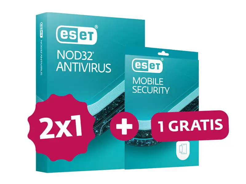 Antivirus Eset Nod32 (2X1) BTS 2026 + 1 Mobile