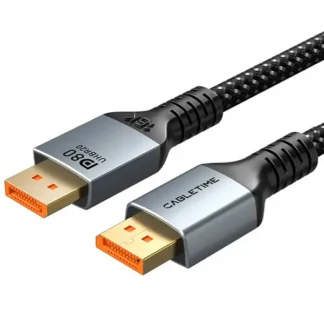 Cable DisplayPort a DisplayPort 1mt CABLETIME CD13H 8K 120Hz 4K 2400Hz