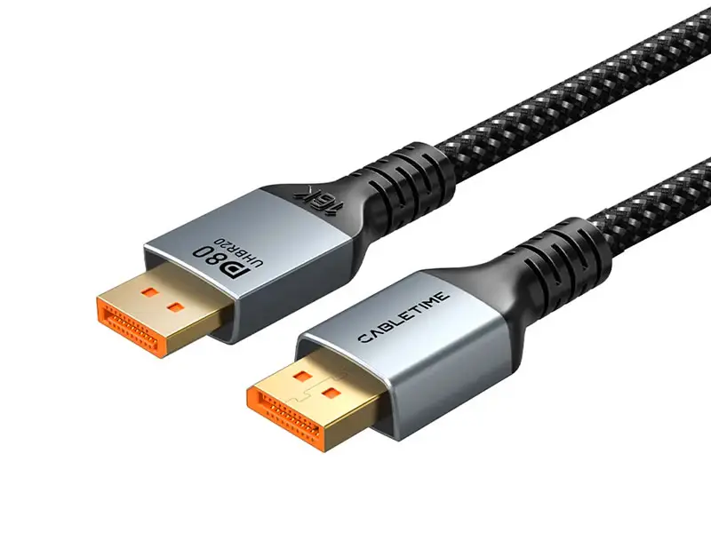 Cable DisplayPort a DisplayPort 1mt CABLETIME CD13H 8K 120Hz 4K 2400Hz