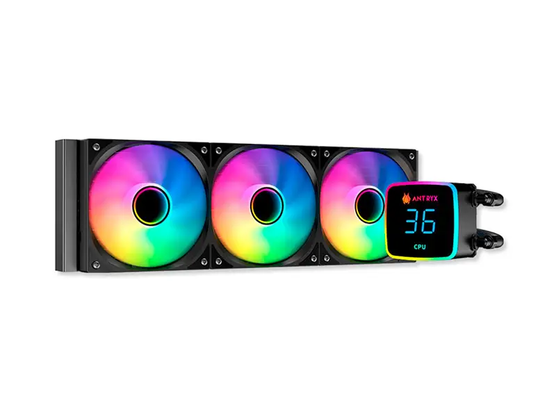 Cooler CPU Antryx Triton Edge 360 ARGB Enfriamiento liquido Black