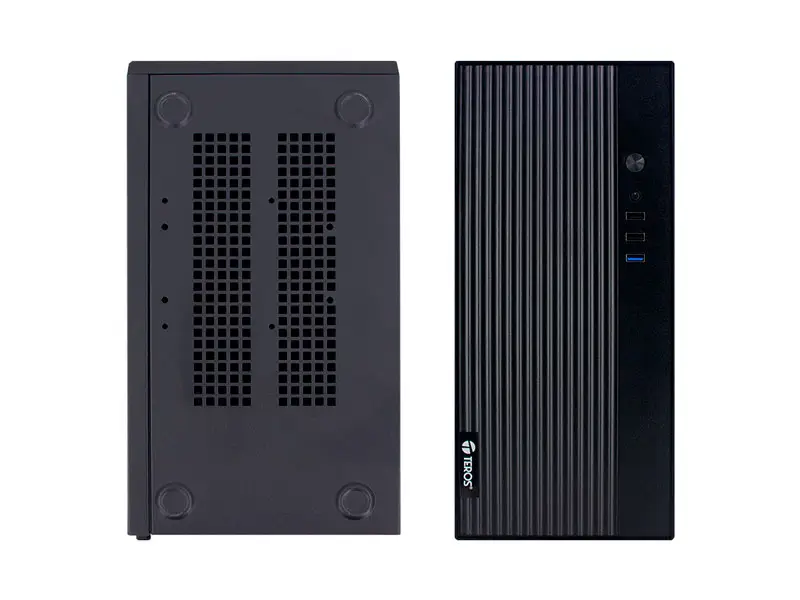 Case TEROS TE-1035S Mini Tower ATX 250W USB 3.0 audio HD Black - Imagen 2