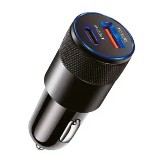 Cargador rapido KOLKE PARA AUTO USB-A USB-C