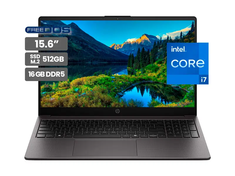 Laptop HP 250R G10 15.6″ Intel Core 7 150U 16GB SSD512GB No incluye Windows