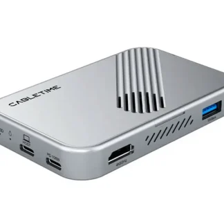 HUB CABLETIME CB34S USB-C a 7 en 1 Magnetico HDMI USB