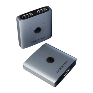 Switch HDMI CABLETIME 2 puertos 4K 60Hz CP30G