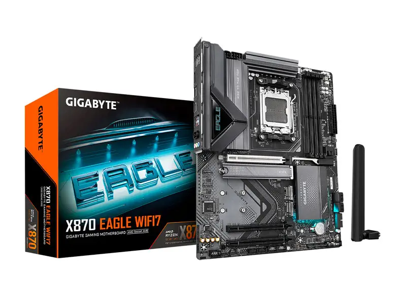 Placa Gigabyte X870 EAGLE AMD AM5 WIFI7 DDR5 HDMI RJ45 Bluetooth 5.4