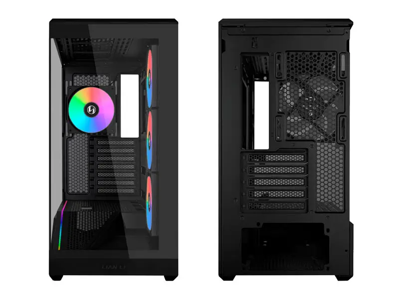 Case LIAN LI VECTOR V100R ARGB FAN X4 Vidrio Templado Black (V100RX) - Imagen 2