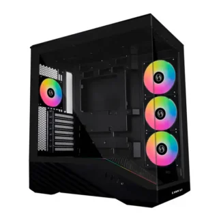 Case LIAN LI VECTOR V100R ARGB FAN X4 Vidrio Templado Black (V100RX)