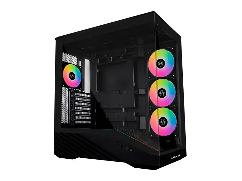 Case LIAN LI VECTOR V100R ARGB FAN X4 Vidrio Templado Black (V100RX)