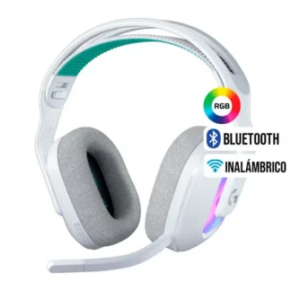 Auricular Gaming Logitech G G522 90H Lightspeed Bluetooth RGB cable USB-C White