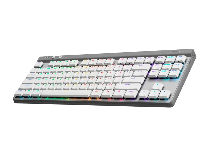 Teclados Gaming Logitech G G515 TKL LightSpeed BT RGB White - Imagen 3