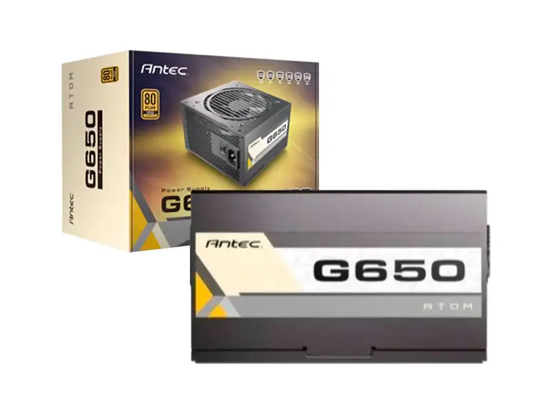 Fuente de poder Antec ATOM G650 EC 650W 80 Plus Gold SM (0-761345-20032-5)
