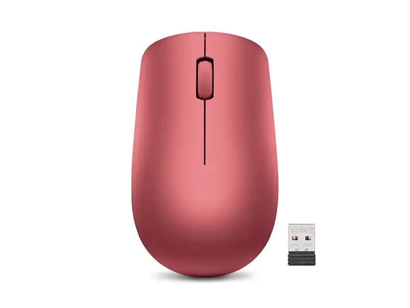 Mouse Lenovo Wireless 530 1200dpi USB 2.0 Rojo Cereza