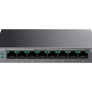 Switch TP-Link 8 Puertos LS108GP Gigabit PoE+ 10/100/1000 Mbps. Metal