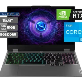 Laptop Gamer Lenovo LOQ 15IAX9 15.6″ Intel Core i5 12450HX 8GB SSD512GB RTX3050 6GB No incluye Windows