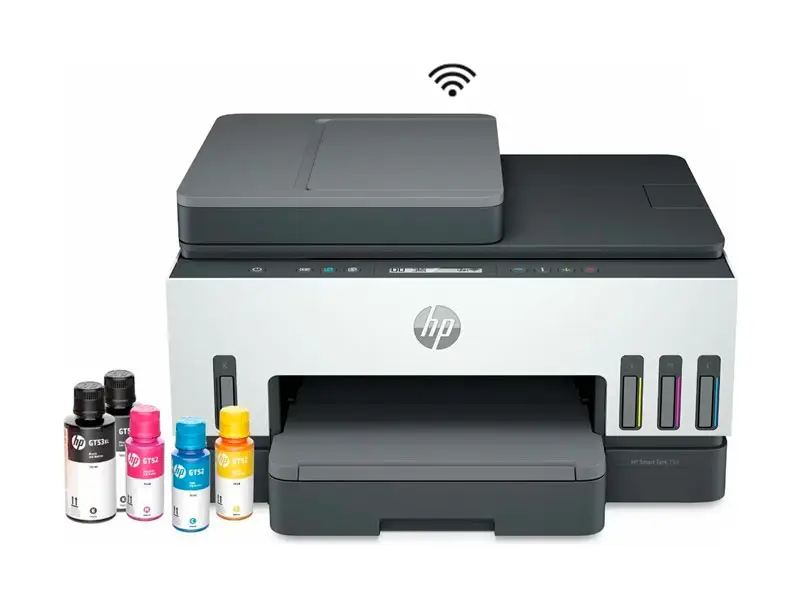 Impresora Multifuncional HP Smart Tank 750 WiFi USB RED Bluetooth ADF