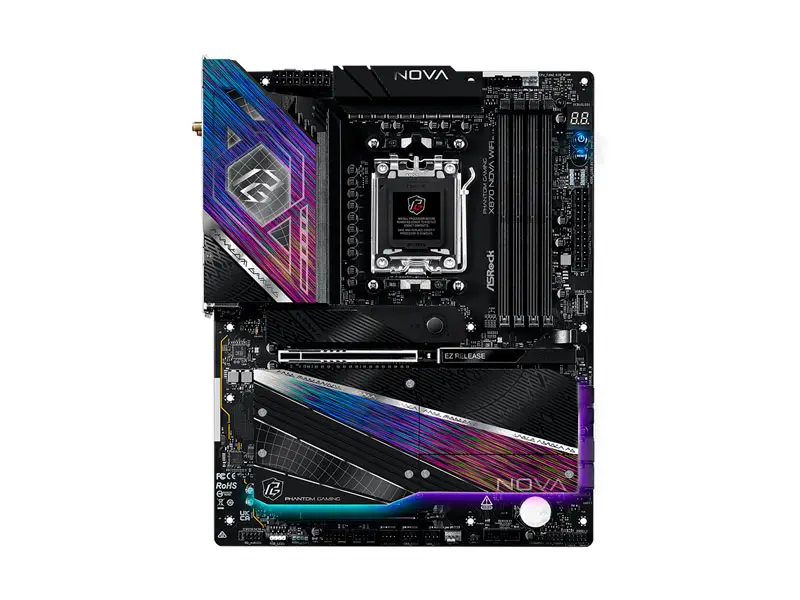 Placa ASRock X870 NOVA AM5 Wi-Fi 7 DDR5 HDMI RJ45 Bluetooth 5.4 - Imagen 2