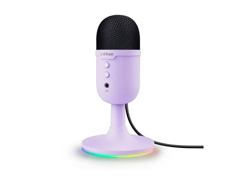 Microfono Gamer Trust YUNIX GXT 234 RGB USB Purple - Imagen 2