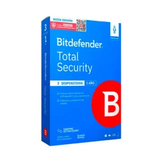 Antivirus Bitdefender Total Security 3PCs x 12 Meses
