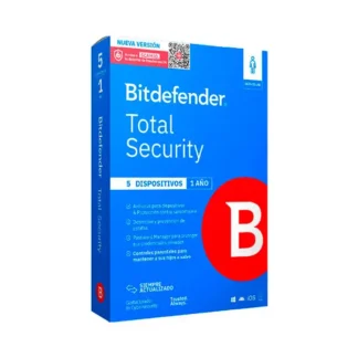 Antivirus Bitdefender Total Security 5PCs x 12 Meses