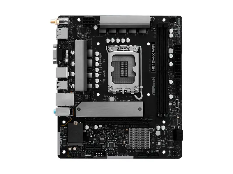 Placa ASRock H810M-X Wifi Ultra LGA 1851 Micro ATX DDR5 HDMI DP - Imagen 2