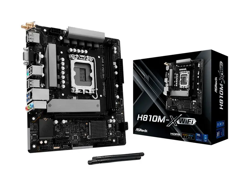 Placa ASRock H810M-X Wifi Ultra LGA 1851 Micro ATX DDR5 HDMI DP