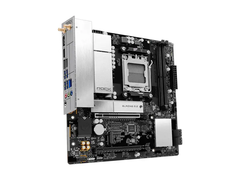 Placa ASRock B850M ROCK Wi-Fi 6E AMD Micro ATX DDR5 Bluetooth 5.2 HDMI DP - Imagen 3