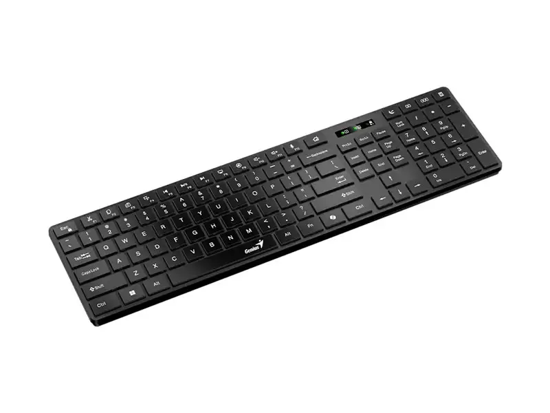Teclado Genius Dual Wireless/BT SlimStar 7250BT AI Copilot Multimedia SP Black (31320004407) - Imagen 2