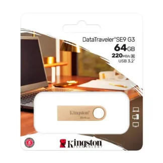 Memoria USB 3.2 512GB Kingston DataTraveler SE9 G3 (DTSE9G3/512GB) Dorado