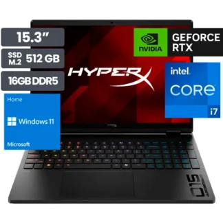 Laptop Gamer HP HyperX Omen 15-GA0001LA 15.3″ Intel Core i7-14650HX 16GB SSD1TB RTX5060 8GB Wind11 Home